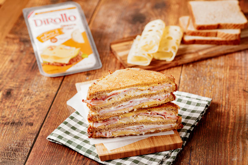 Monte Christo sandwich με Dirollo Emmental Light