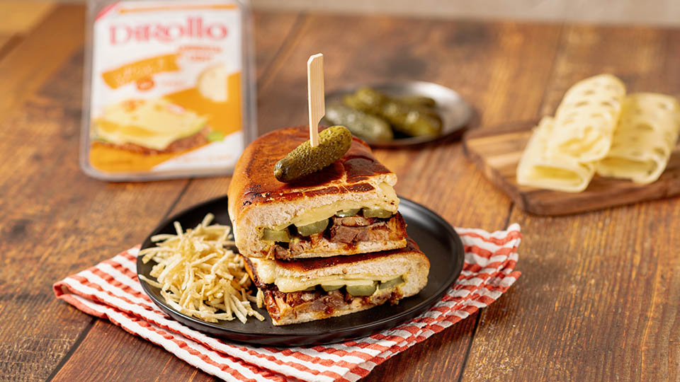 Cuban sandwich με Dirollo Emmental Light